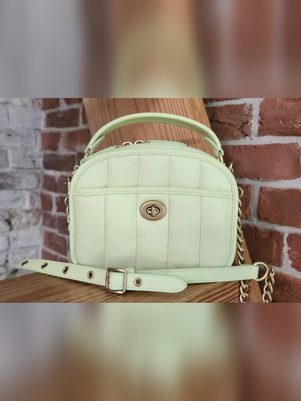 Coach Top Handle Lunchbox In Puffy Quilted Nappa Leather